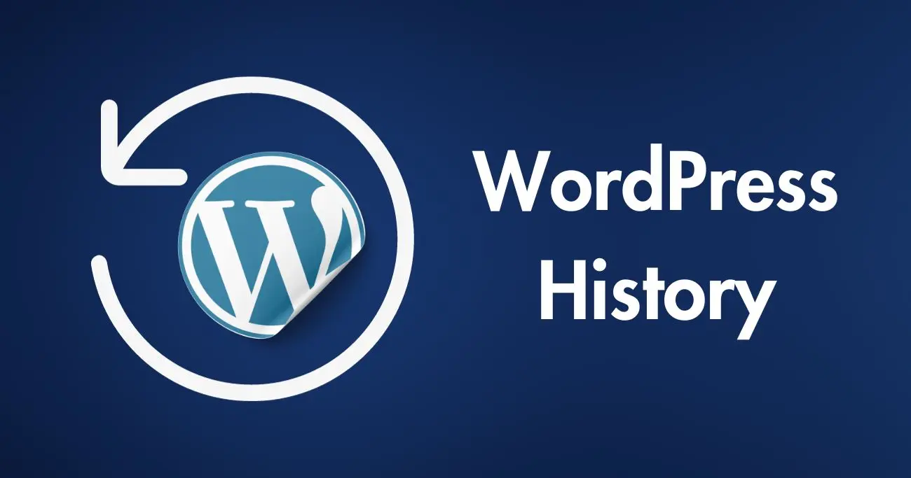 History Timer Icon with WordPress logo