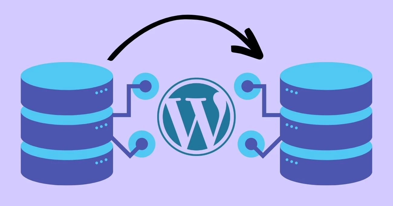 WordPress between 2 hosting servers graphics