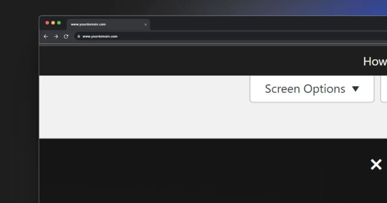 Screen Options to customize dashboard of WordPress