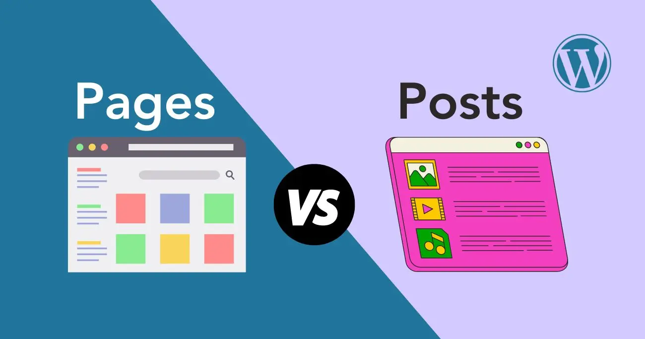 WordPress Pages vs Posts