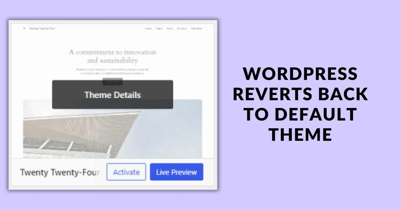 WordPress default theme