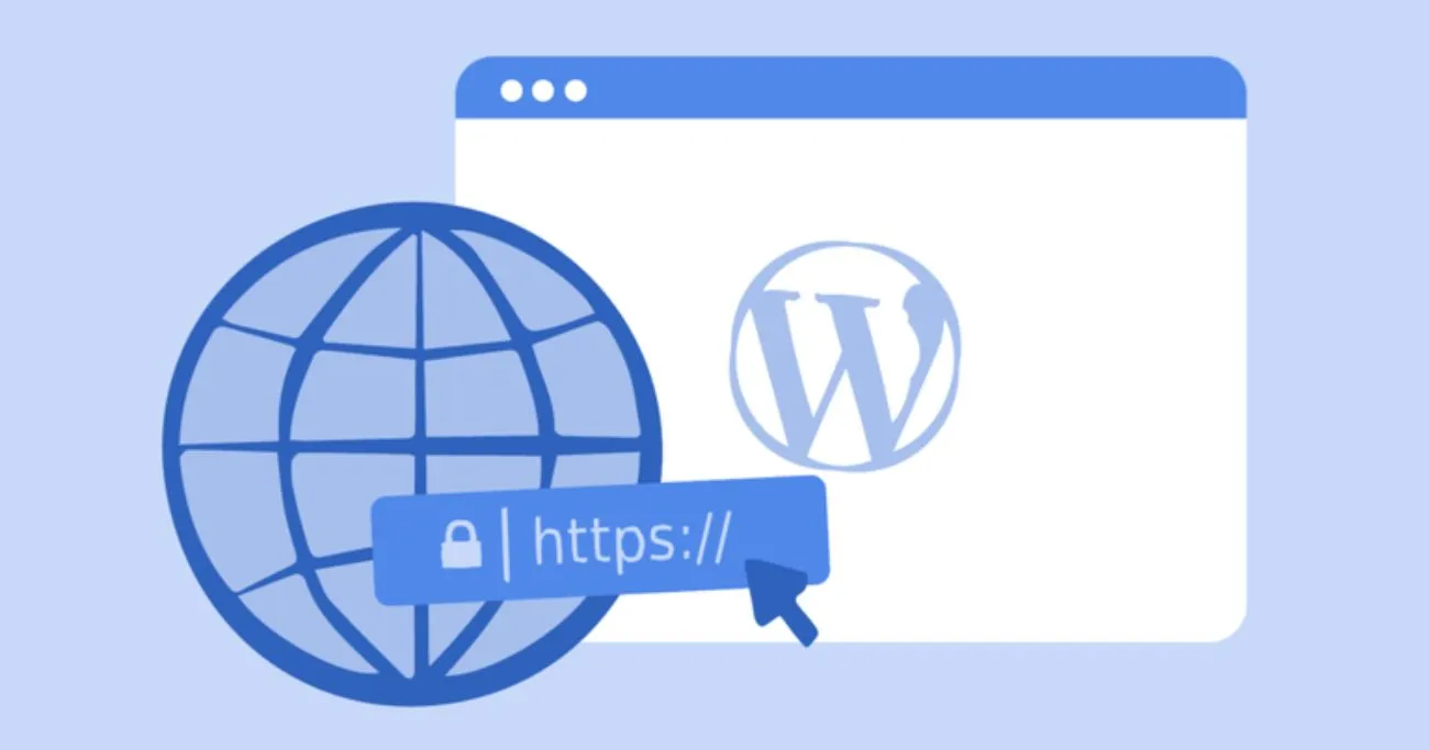 WordPress logo and SSL